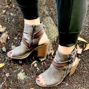 Open Toe Booties